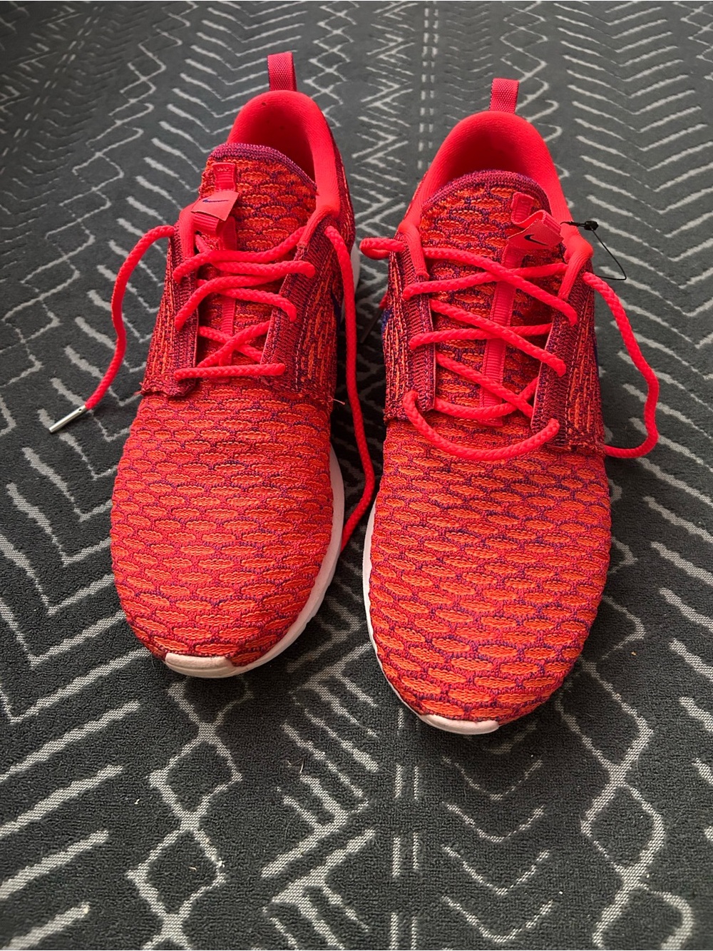 Nike Red Men's Lightweight Knit Sneakers